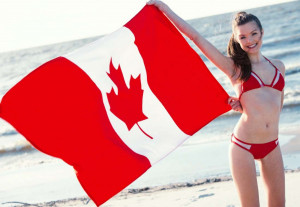 Michelle Jean flag, swim suit, beach, sexy teen
